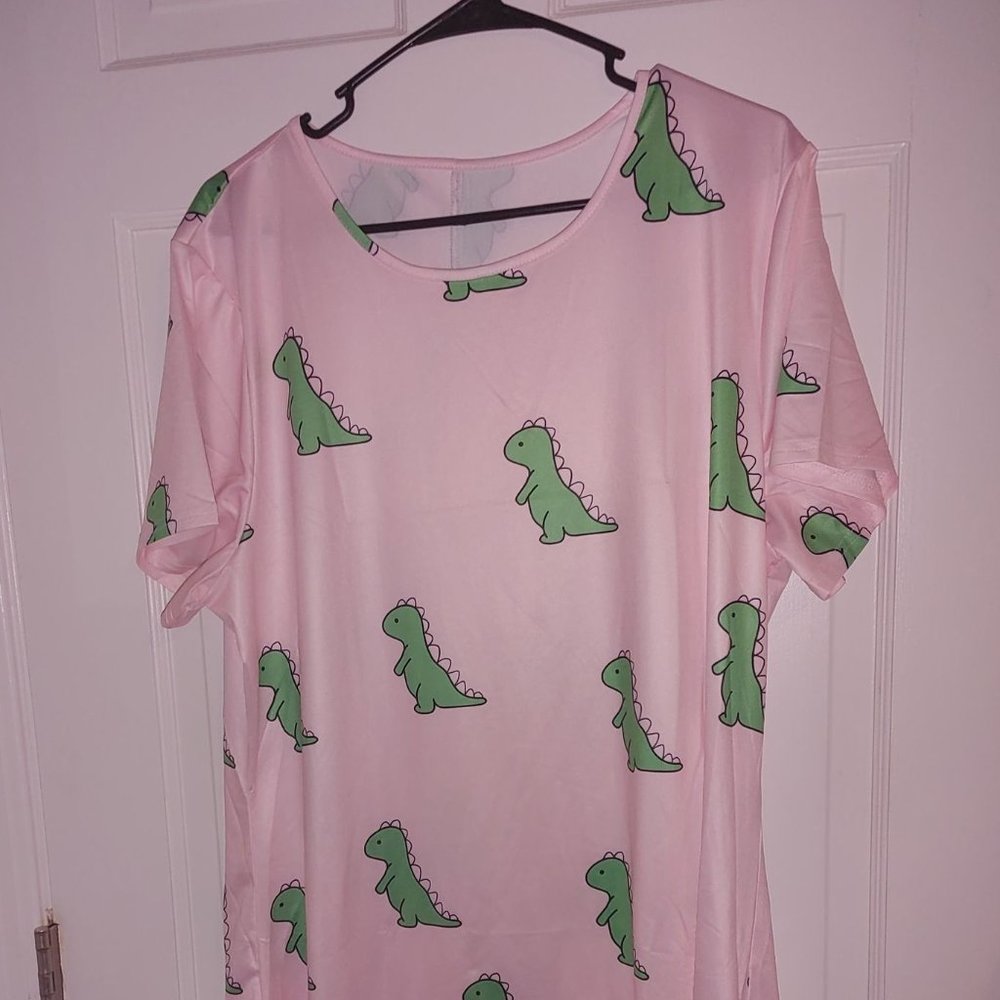 Pink Dinosaur Nightgown - Picture 1 of 4